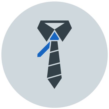 Kravat. Web simgesi basit illüstrasyon