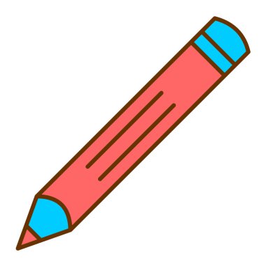 Kalem. Web simgesi basit illüstrasyon