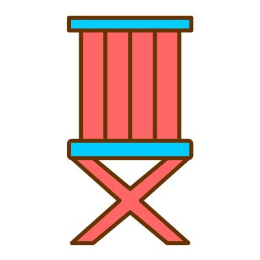 Sandalye. Web simgesi basit illüstrasyon