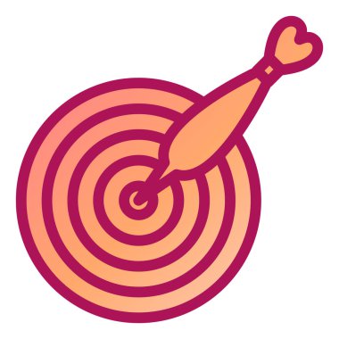 Hedef. Web simgesi basit illüstrasyon