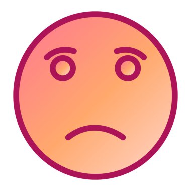 Ağlayan yüz simgesi vektör illüstrasyonu