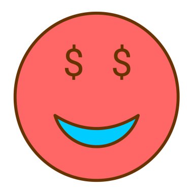 Mutlu yüz simgesi vektör illüstrasyonuName