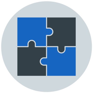 Bulmaca simgesi vektör çizimi