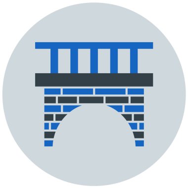 köprü modern simge vektör illüstrasyonu 