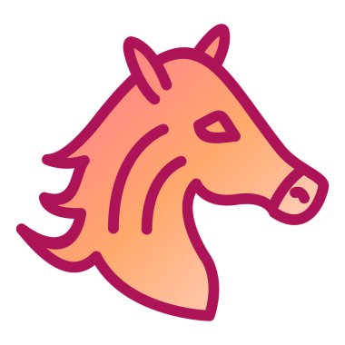 At. Web simgesi basit illüstrasyon