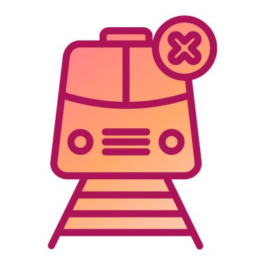 tren simgesi vektör illüstrasyonu