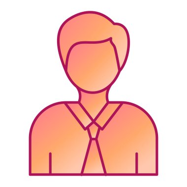 Avatar Adam simgesi. kişi kullanıcı profili ve insanların teması. Yalnız tasarım. vektör illüstrasyonu