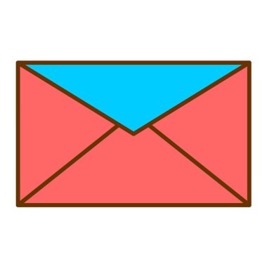 zarf e- posta simgesi vektör illüstrasyon grafik tasarımı