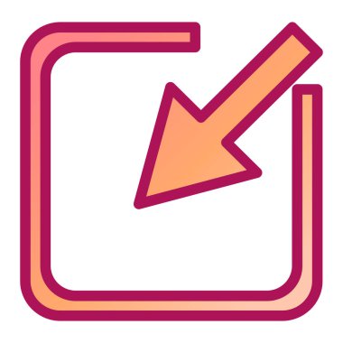 Ok. Web simgesi basit illüstrasyon