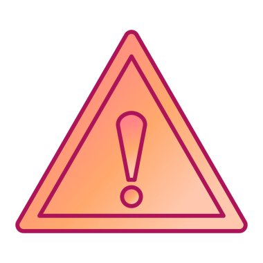 uyarı işareti simgesi, vektör illüstrasyonu