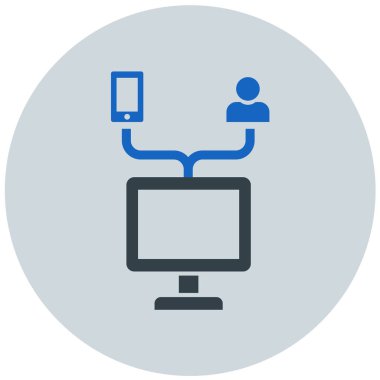 şebeke. Web simgesi basit illüstrasyon