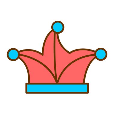 taç simgesi vektör illüstrasyonu