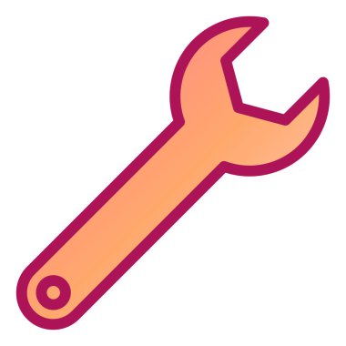 İngiliz anahtarı. Web simgesi basit illüstrasyon