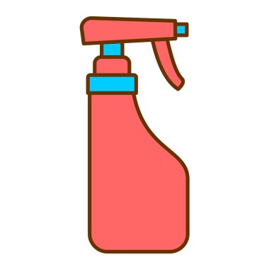 Temizlik sıvısı ikonu. Şampuan vektörünün özet çizimi ve web için biçim simgeleri