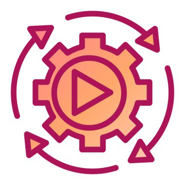 Ayarlama. Web simgesi basit illüstrasyon