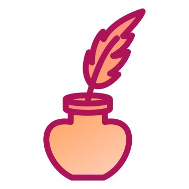 Tüylü ikon vektör illüstrasyonu