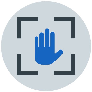 Kes şunu. Web simgesi basit illüstrasyon