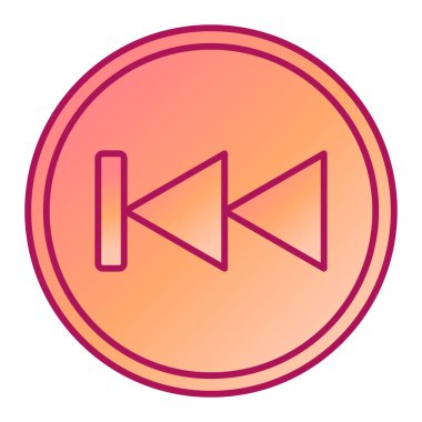 Kırmızı daire çizgisindeki bir düğmenin çizimi