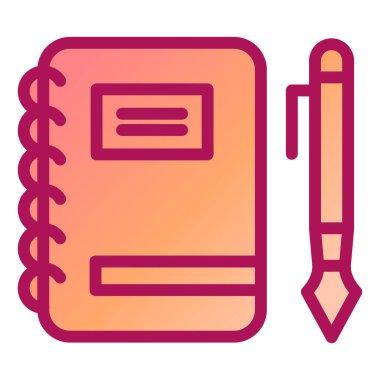 Kitap. Web simgesi basit illüstrasyon