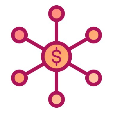 iş ve finans ikonu vektör illüstrasyonu