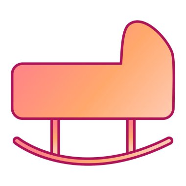 Çizgi film sandalyesinin vektör illüstrasyonu