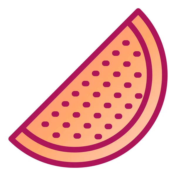 Wassermelone Web Symbol Einfache Illustration — Stockvektor