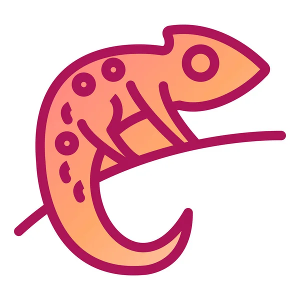 Vector Illustratie Van Een Cartoon Kameleon — Stockvector