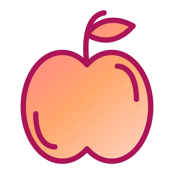 Fruta Icono Web Vector Ilustración — Vector de stock