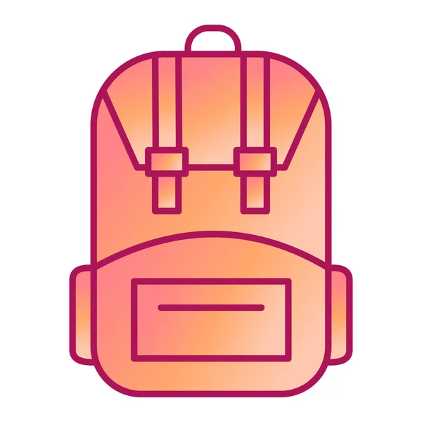 Backpack Icon Camping Equipment Vector Illustration — Stock Vector