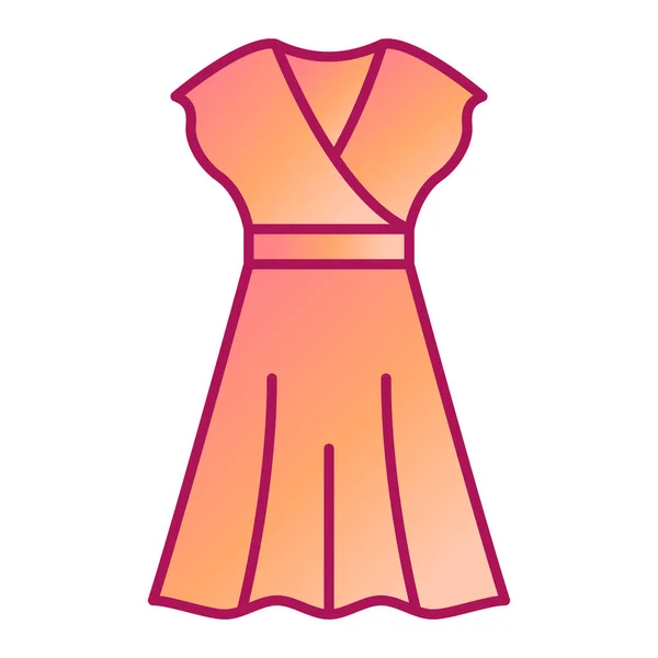 Значок Сукні Начерк Ілюстрації Одягу Векторний Символ Інтернету — стоковий вектор