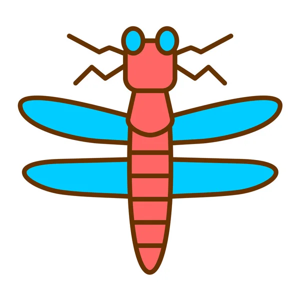 Söt Insekt Ikon Vektor Illustration Design — Stock vektor