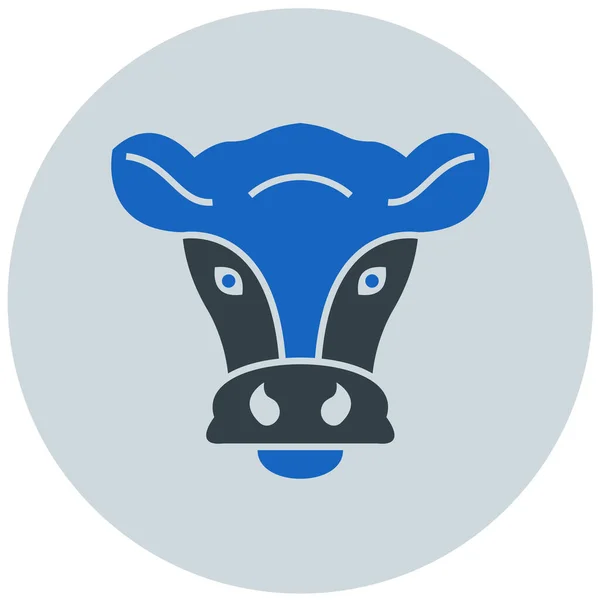 Cerdo Icono Web Ilustración Simple — Vector de stock