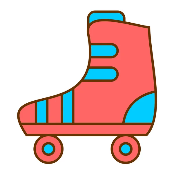 Skateboard Icoon Schets Illustratie Van Skate Vector Pictogrammen Voor Web — Stockvector