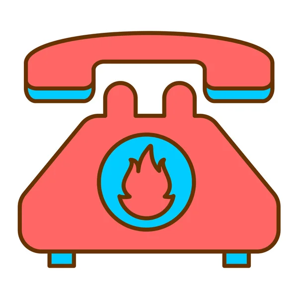 Ícone Telefone Ilustração Vetorial — Vetor de Stock