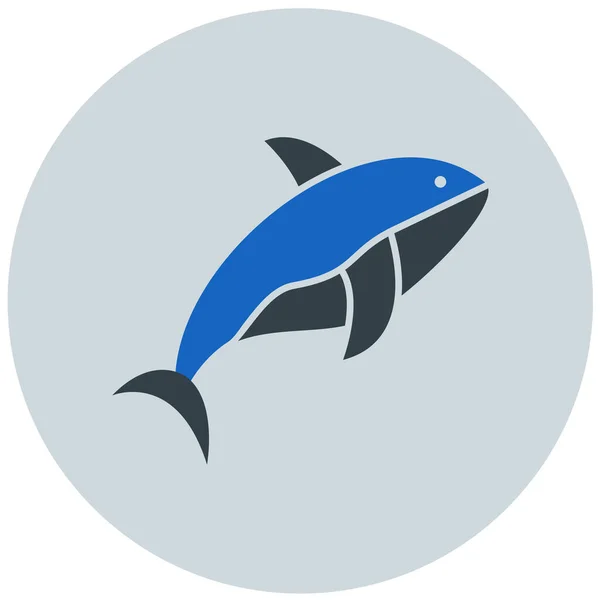 Žralok Jednoduchá Ilustrace Webové Ikony — Stockový vektor