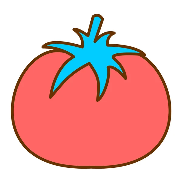 Tomate Icono Web Ilustración Simple — Vector de stock