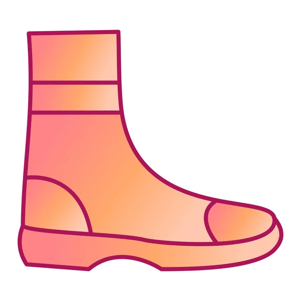 Boots Icon Flat Illustration Boot Vector Icons Web — Stock Vector