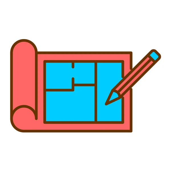 Vector Illustration Pencil Icon — Stock Vector