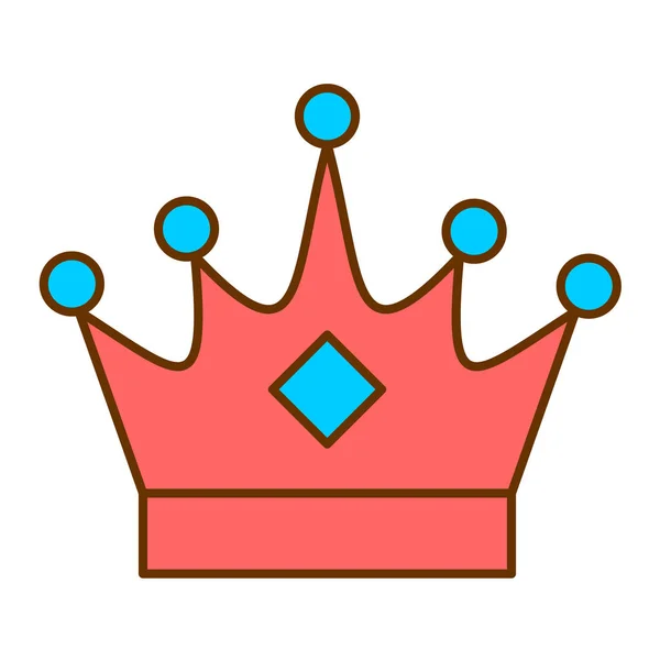Crown Modern Icon Vector Illustration — 스톡 벡터
