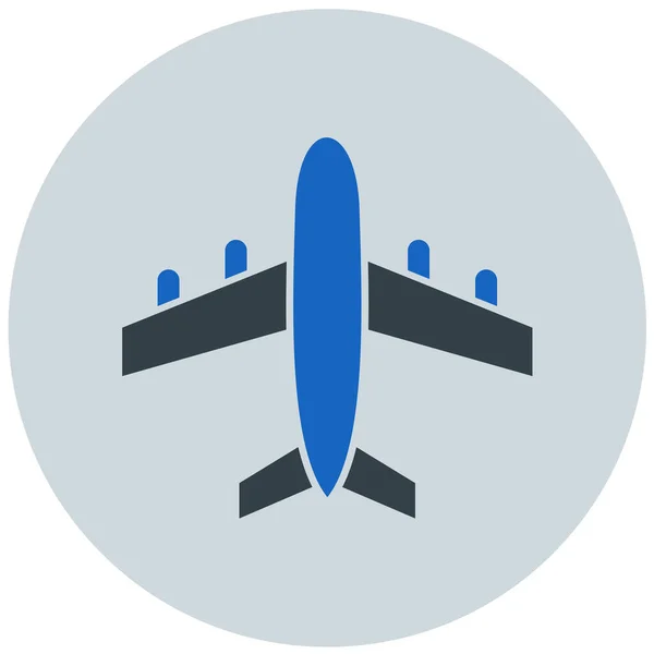 Airplane Web Icon Simple Illustration — Stock Vector