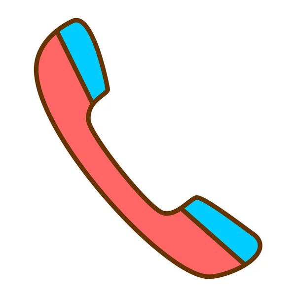 Telefone Chamada Ícone Vetor Ilustração —  Vetores de Stock