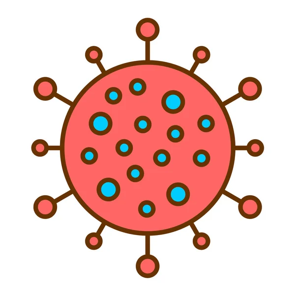 Icona Della Malattia Virale Simbolo Dei Batteri — Vettoriale Stock