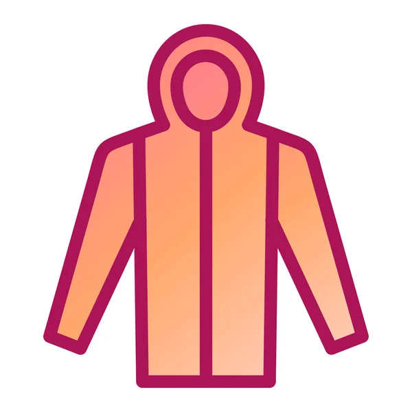 Chaqueta Icono Web Ilustración Simple — Vector de stock