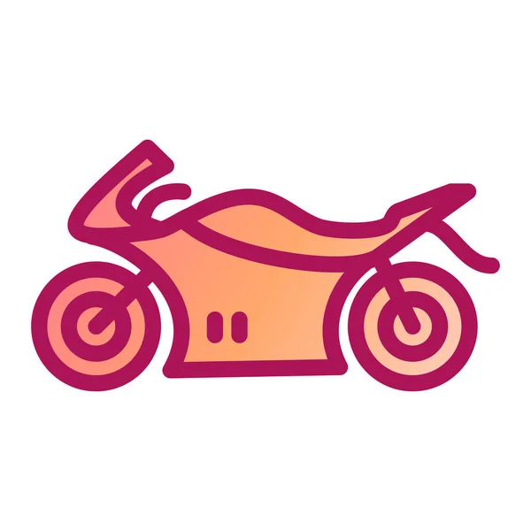 Icono Motocicleta Vector Ilustración — Vector de stock