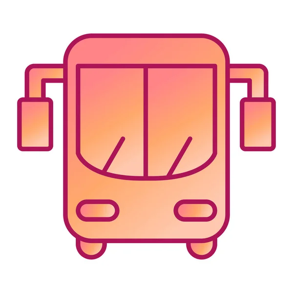Bus Web Icoon Eenvoudige Illustratie — Stockvector
