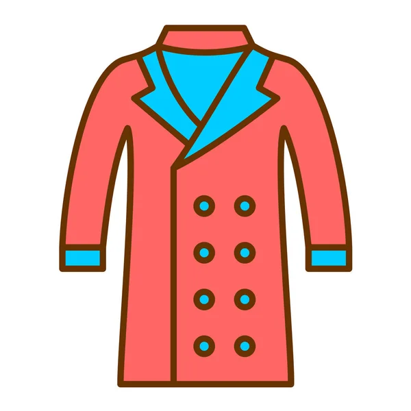 Mantel Web Symbol Einfache Illustration — Stockvektor