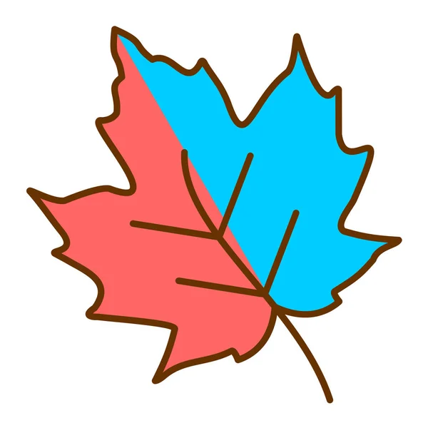 Autumn Leaves Icon Vector Illustration Graphic Design — Stock Vector