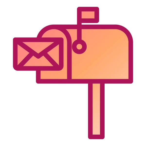 Correo Icono Web Ilustración Simple — Vector de stock