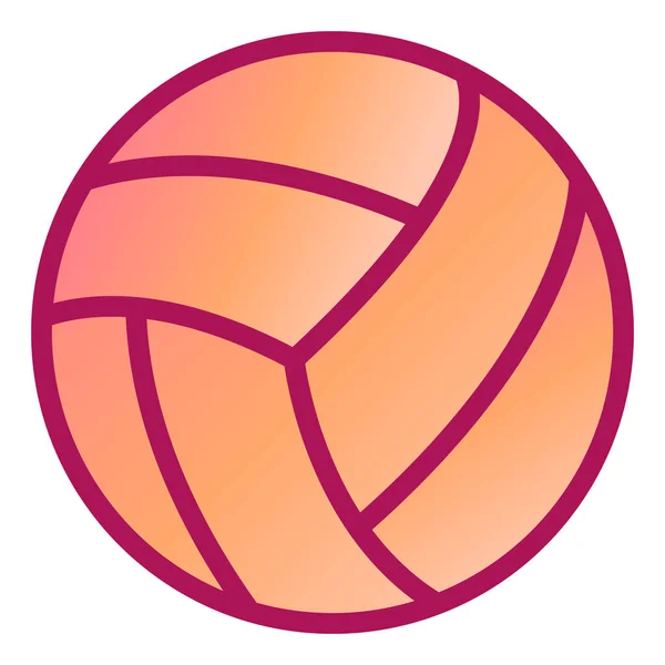 Ícone Bola Basquete Esboço Ilustração Ícones Vetoriais Voleibol Hoop Para — Vetor de Stock