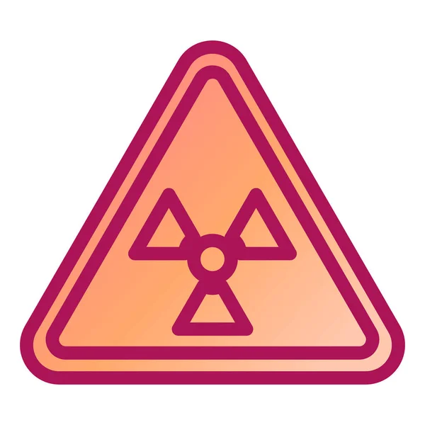 Strahlungszeichen Symbol Vektor Illustration — Stockvektor